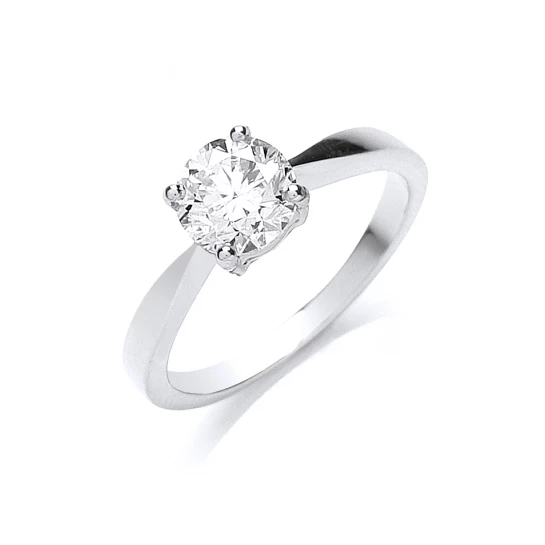 18ct White Gold 1.00ct Diamond Engagement Ring